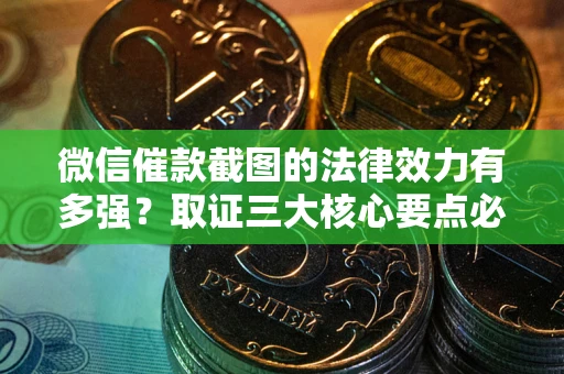 济南微信催款截图的法律效力有多强？取证三大核心要点必须知道！
