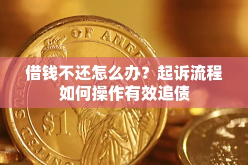 济南借钱不还怎么办？起诉流程如何操作有效追债